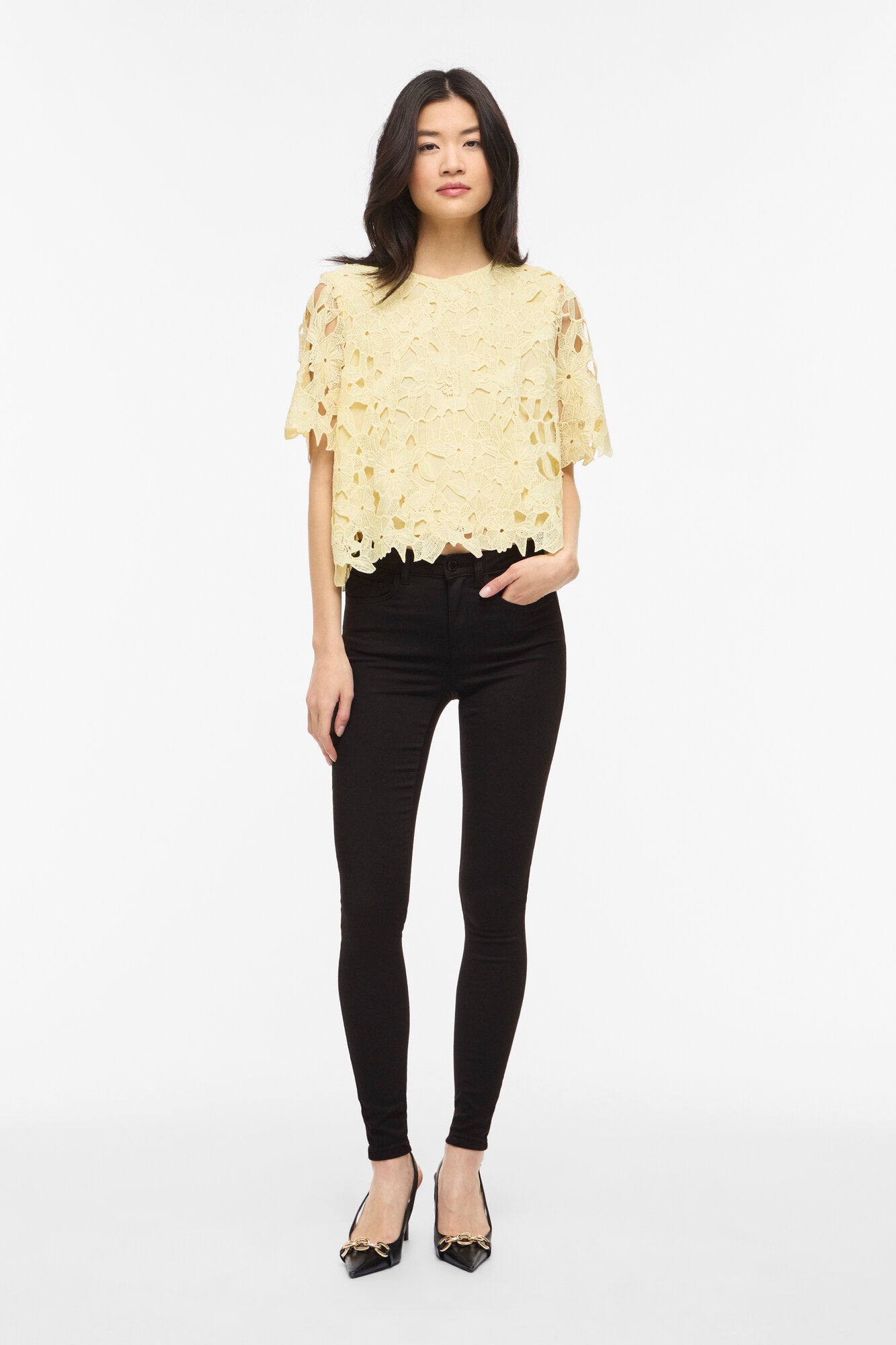 Visienna blondetop - Pastel Yellow